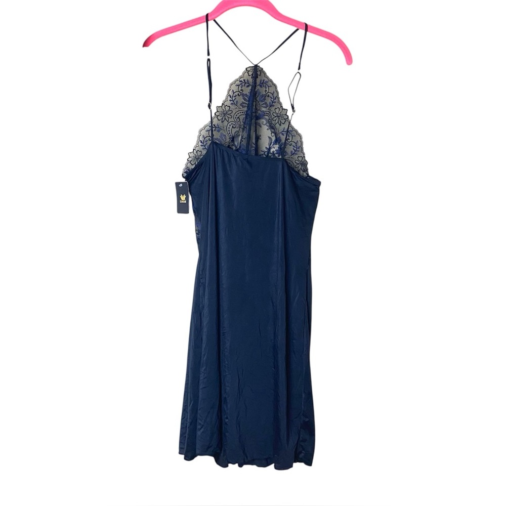 Wacoal Scene Stealer Lace Chemise Black Lingerie Slip Nightgown Boudoir M NWT - Picture 4 of 7